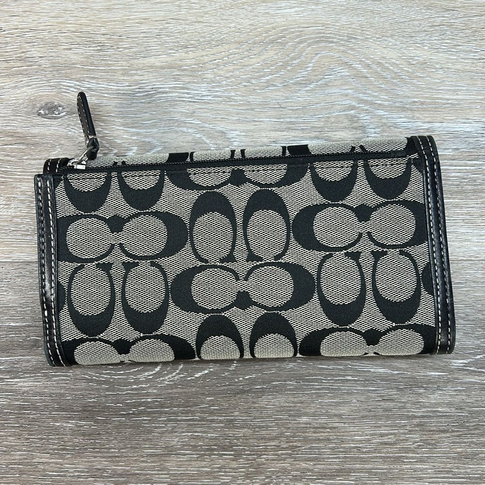 Coach Black and Gray Wallet - Picture 2 of 7